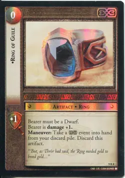 Lord Of The Rings CCG Reflections Foil Card 9R8 Ring Of Guile - Image 1