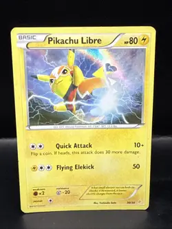 Pokemon TCG XY Trainer Kit Box Holo Pikachu Libre Card 30/30 - Image 1