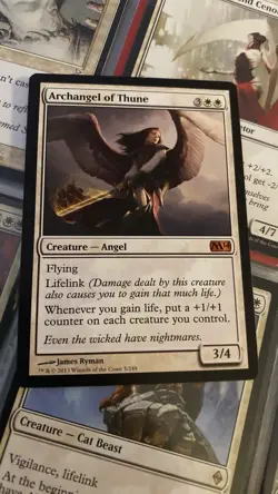 Magic The Gathering Archangel of Thune Mythic Card Magic 2014 Near Mint - Image 1