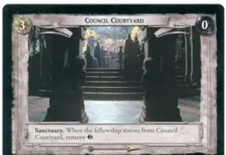 Lord Of The Rings CCG TCG Promo Card 0P4 Council Courtyard - Image 1