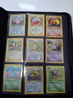 Pokemon Jungle Set LP! 64/64 Complete Pokemon Card Set & Vaukt X Binder - Image 1