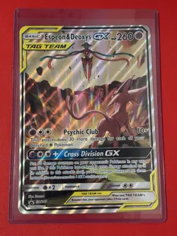 Espeon & Deoxys GX Oversized - (SM Black Star Promo) SM240 Jumbo Cards Holo - Image 1