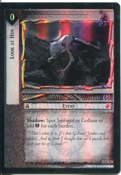 Lord Of The Rings CCG Foil Card BohD 5.U26 Look At Him - Image 1