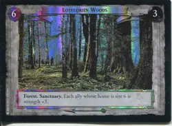 Lord Of The Rings CCG FotR Foil Card 1.U352 Lothlorien Woods - Image 1