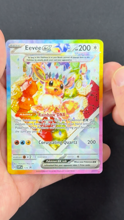 Pokemon Eevee ex 174 Sv: Scarlet & Violet Black Star Promo Cards Light Played LP - Image 2