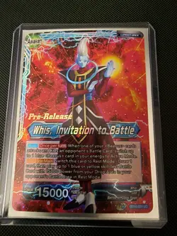 Pre-release Whis, Invitation To Battle BT16-021 Dragon Ball Super Card NM - Image 1