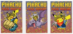 FOSSIL MUSEUM* GOLD Holo RARE - Electric Pikachu Card Database - Pokemon - Image 1
