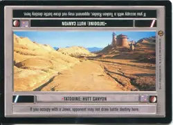Star Wars CCG Jabbas Palace Card Tatooine : Hutt Canyon - Image 1