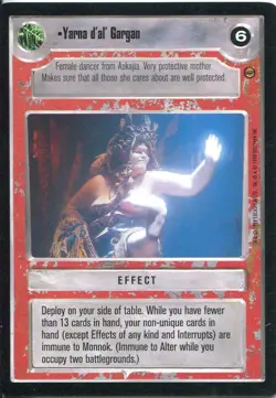 Star Wars CCG Jabbas Palace Card Yarna Dal Gargan - Image 1