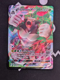Rillaboom VMAX - 018/192 - Pokemon Rebel Clash Sword & Shield Ultra Rare Card NM - Image 1