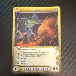 Chaotic Kolmo Super Rare Creature Unique Card 33/100 English 2008 - Image 1