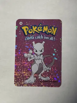 Pokemon Vintage Pocket Monsters Vending Prism Holo Rare Foil MEWTWO 150 Card - Image 1
