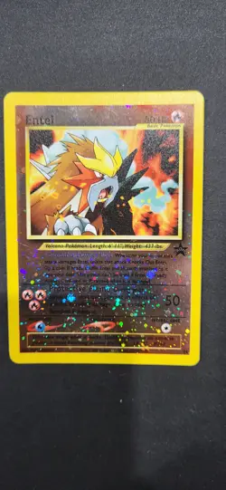 Entei #34 Black Star Promo Reverse Holo Rare Vintage Pokemon Card - NM - Image 1