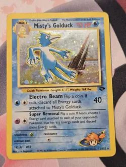 Misty's Golduck Gym Challenge Holo TCG Card 12/132 - Image 1