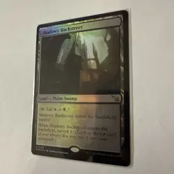 MTG - Shadowy Backstreet - FOIL - MKM 268 - Rare Land B/W - NM - Image 2