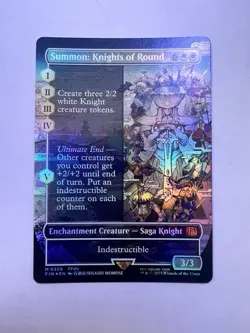 Summon: Knights of Round (Borderless) Final Fantasy Foil - Image 1