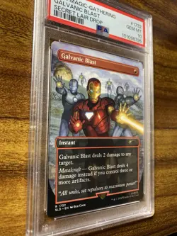 MTG✨GALVANIC BLAST (Brdless/Ext Art)✨SLD X MARVEL Iron Man PSA 10 RARE Instant - Image 3