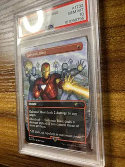 MTG✨GALVANIC BLAST (Brdless/Ext Art)✨SLD X MARVEL Iron Man PSA 10 RARE Instant - Image 4