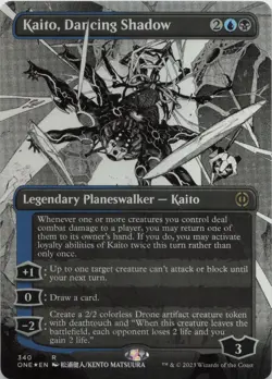 Kaito, Dancing Shadow (Borderless) - FOIL - R Phyrexia: All Will Be One 340 - MT - Image 1