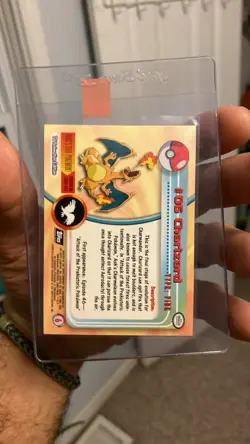 1999 TOPPS POKEMON TV CHARIZARD #6 FOIL EX VINTAGE CHARIZARD TV 🔥🔥🔥 - Image 2