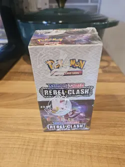 Pokemon TCG SWSH Rebel Clash Half Booster Box 18 Pack SEALED - Image 1