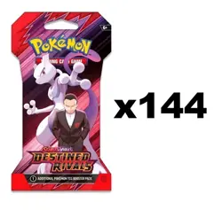 Pokemon TCG SV10 Destined Rivals Sleeved Booster Case Box 144 Sleeved Packs New - Image 1