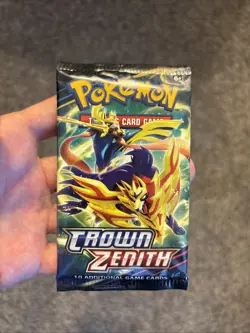 Pokemon TCG Crown Zenith Booster Pack SEALED from Auction - Image 1