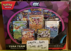 Pokemon TERA TEAM EX Premium Collection Factory Sealed 5 Foils & 9 Booster Packs - Image 1
