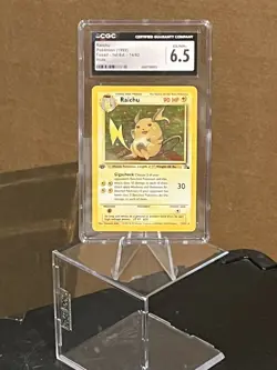 1999 Pokemon Fossil Raichu Holo #14 1st Ed CGC 6.5 - Image 3