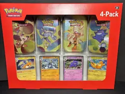 🔥POKEMON🔥TCG Scarlet & Violet 151 Mini Tins 4 PACK BUNDLE FACTORY SEALED NEW - Image 3