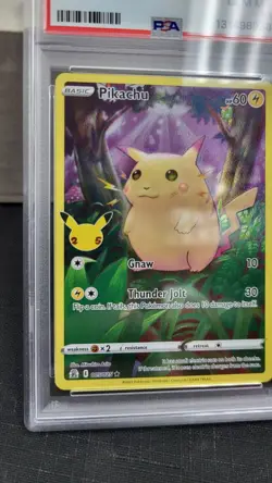 2021 PIKACHU FULL ART 25TH CELEBRATIONS POKEMON TCG PSA 10 GEM MINT #005 - Image 4