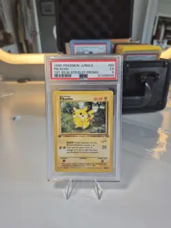 Pokemon TCG Pikachu Jungle wizard stamp 60/64 - 1st Edition PSA 5 - Image 1