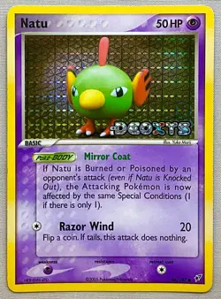 Pokemon Natu #66/107 Reverse Holo Common - 2005 EX Deoxys - NM to MT Condition! - Image 1