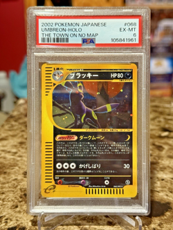 2002 Pokemon TCG JPN The Town On No Map Umbreon Holo 068/092 PSA 6 EX-MT - Image 1