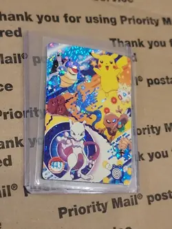 1999 Vintage Pocket Monsters Vending Prism - Mewtwo, Blastoise, Pikachu #443 - Image 2