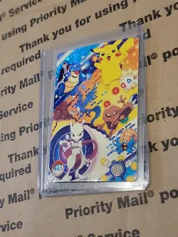 1999 Vintage Pocket Monsters Vending Prism - Mewtwo, Blastoise, Pikachu #443 - Image 3