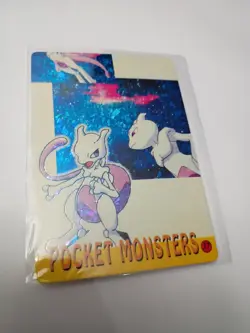 Mewtwo 1990s POKEMON POCKET MONSTERS VENDING PRISM STICKER #37 MEWTWO - Image 2