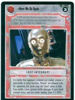 Star Wars CCG Endor Card Here We Go Again - Image 1