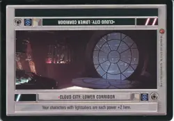 Star Wars CCG Cloud City Card Cloud City : Lower Corridor [Light Side] - Image 1