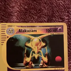 Nintendo Alakazam Pokemon TCG Expedition Base Set Rare Card Reverse Holo - Image 2