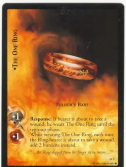 Lord Of The Rings CCG FotR Card 1.R1 The One Ring Isildurs Bane - Image 1