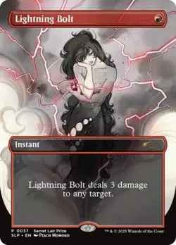 MTG English Lightning Bolt (0037) NM Normal Secret Lair Showdown - Image 1