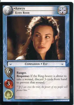 Lord Of The Rings CCG Card RotEL 3.U7 Arwen, Elven Rider - Image 1
