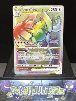 Pokemon Card Lugia VSTAR 202/195 Secret Rare Silver Tempest Holo Near Mint - Image 1