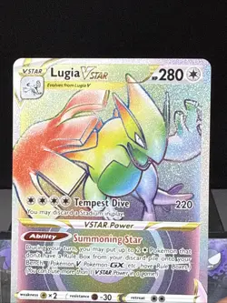 Pokemon Card Lugia VSTAR 202/195 Secret Rare Silver Tempest Holo Near Mint - Image 2