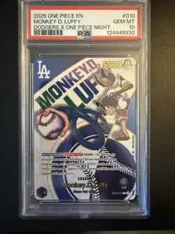 Monkey.D.Luffy (010) (Dodgers x ONE PIECE) EB02-010 One Piece Promotion Cards - Image 1
