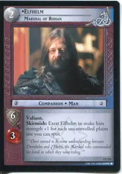 Lord Of The Rings CCG Card RotK 7.U224 Elfhelm, Marshal Of Rohan - Image 1