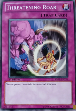 Threatening Roar - 1st Edition 5DS3-EN036 COMMON - LP - YuGiOh TCG Card - Image 1