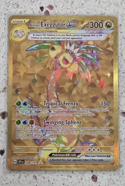 Alolan Exeggutor ex 248/191 GOLD Hyper Rare SV Surging Sparks Pokemon Card MINT - Image 1