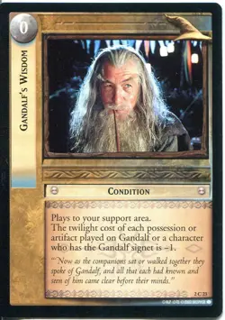 Lord Of The Rings CCG Card MoM 2.C23 Gandalf's Wisdom - Image 1